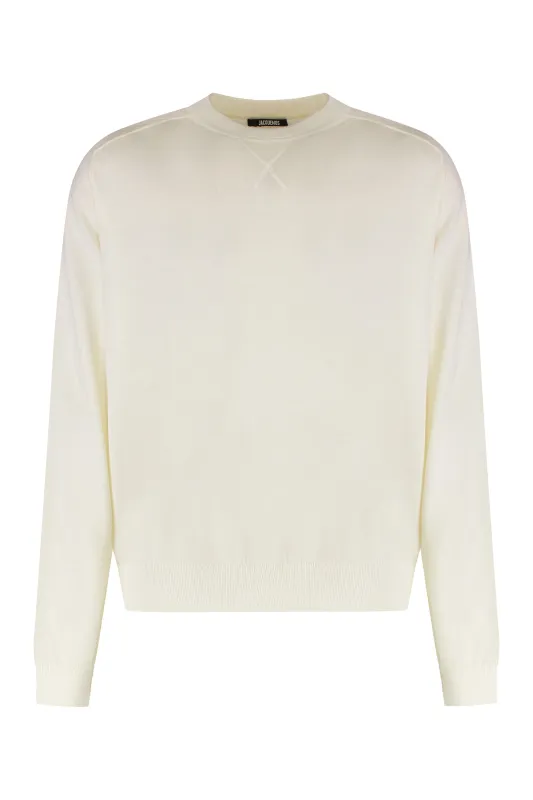 SWEATER WITH ROUND NECK MADE OF MERINO WOOL sold by Lord & Taylor