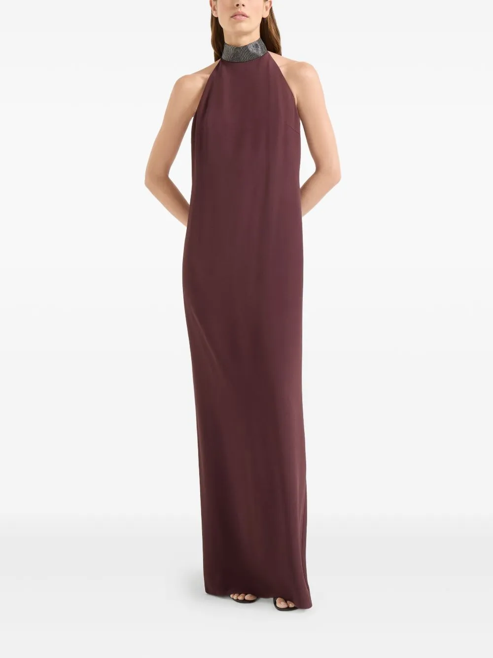 SILK BLEND MAXI DRESS sold by Lord & Taylor product image thumbnail 4