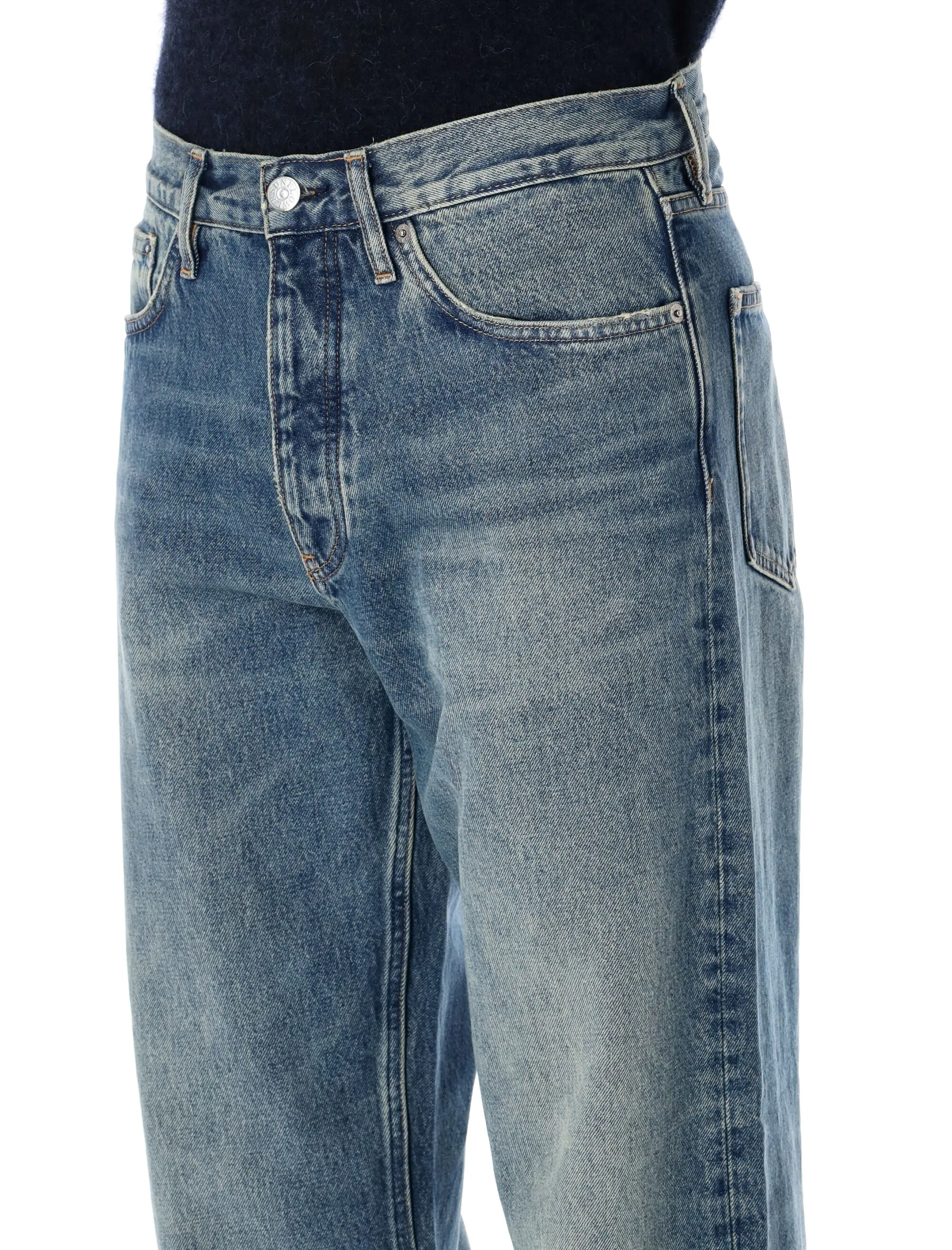SUNFLOWER LOOSE FIT VINTAGE-WASHED ORGANIC DENIM JEANS sold by Lord & Taylor product image thumbnail 3