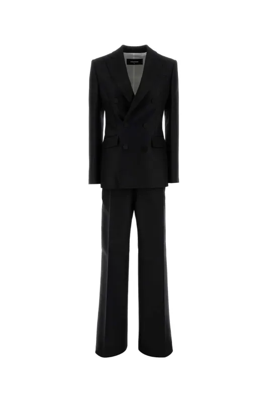 BLACK WOOL BLEND TAILLEUR sold by Lord & Taylor