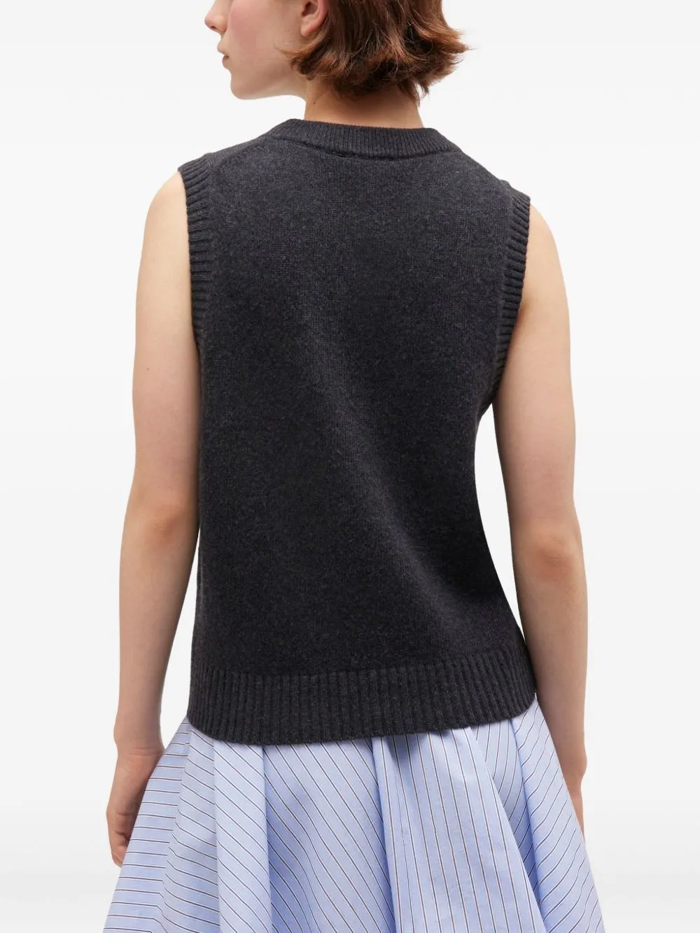 SLATE WOOL BLEND VEST sold by Lord & Taylor product image thumbnail 2