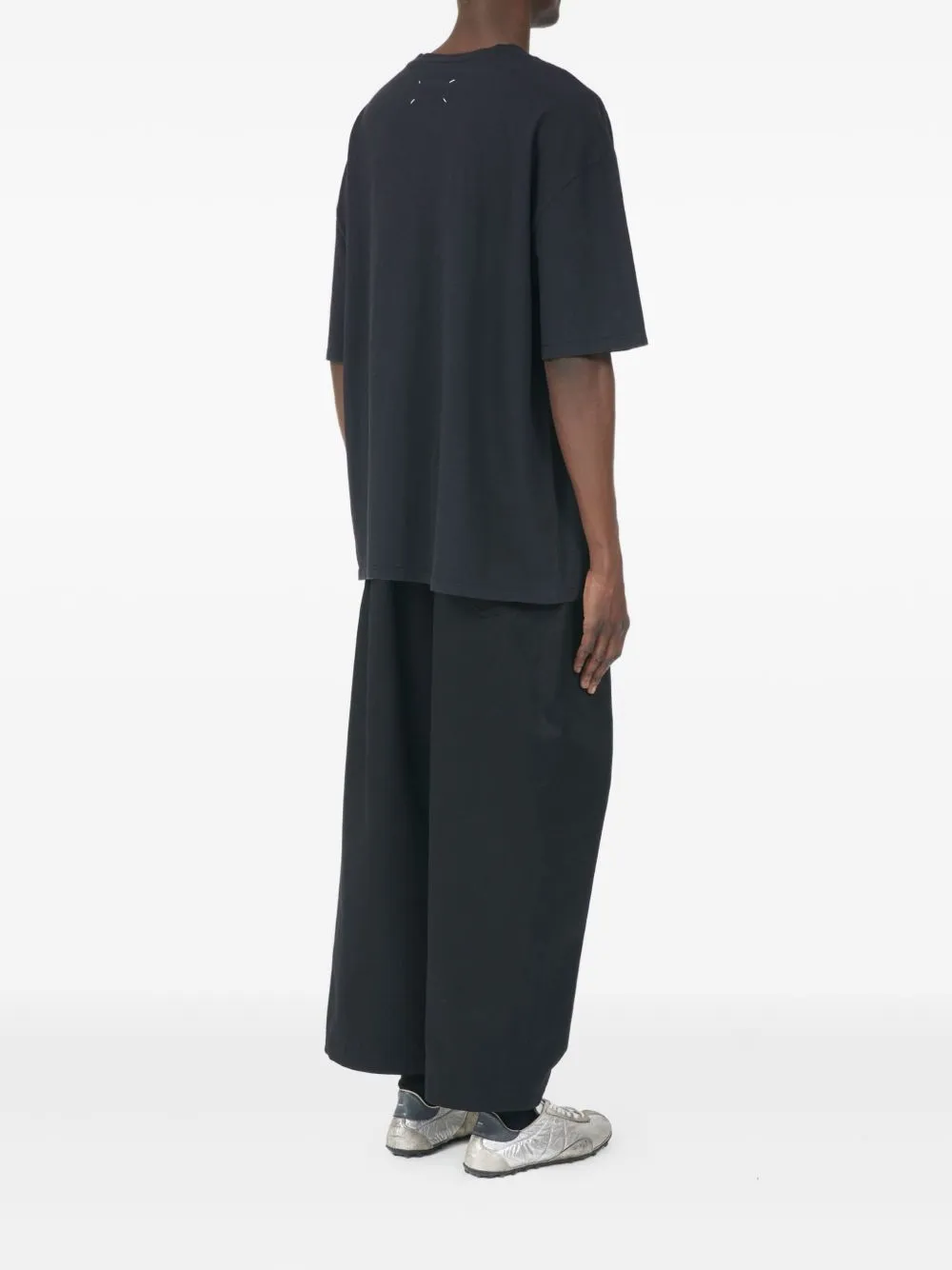 BLACK COTTON OVERSIZE T-SHIRT sold by Lord & Taylor product image thumbnail 3