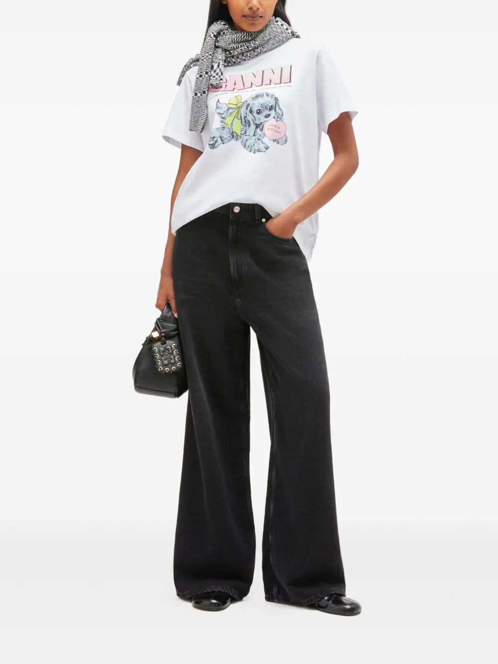 WHITE COTTON T-SHIRT sold by Lord & Taylor product image thumbnail 2