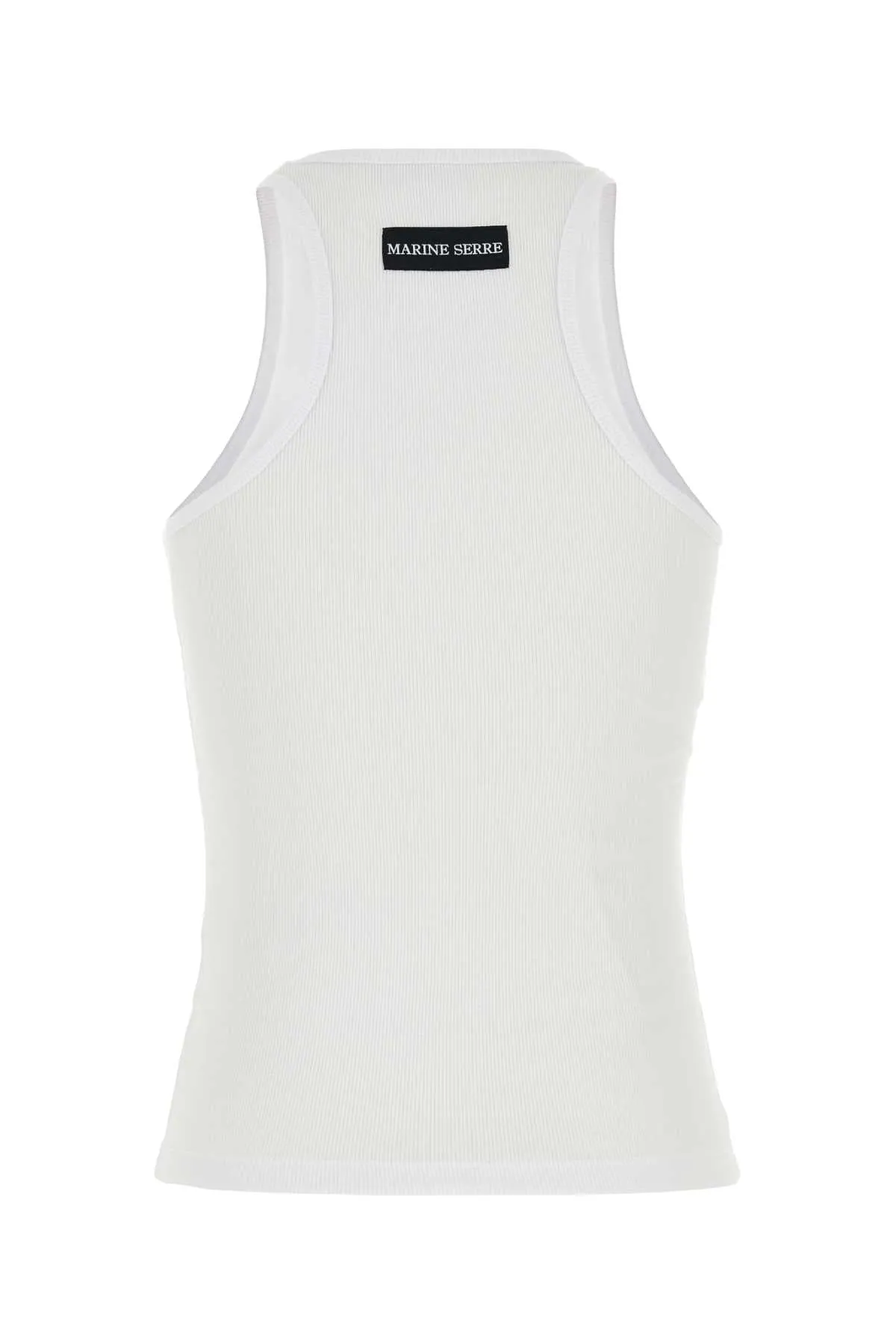 WHITE STRETCH COTTON TANK TOP sold by Lord & Taylor product image thumbnail 2