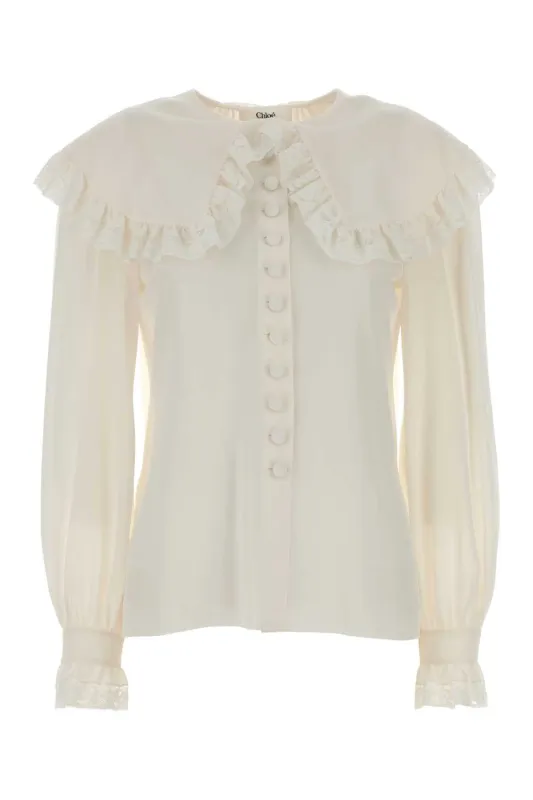 WHITE SILK SHIRT sold by Lord & Taylor