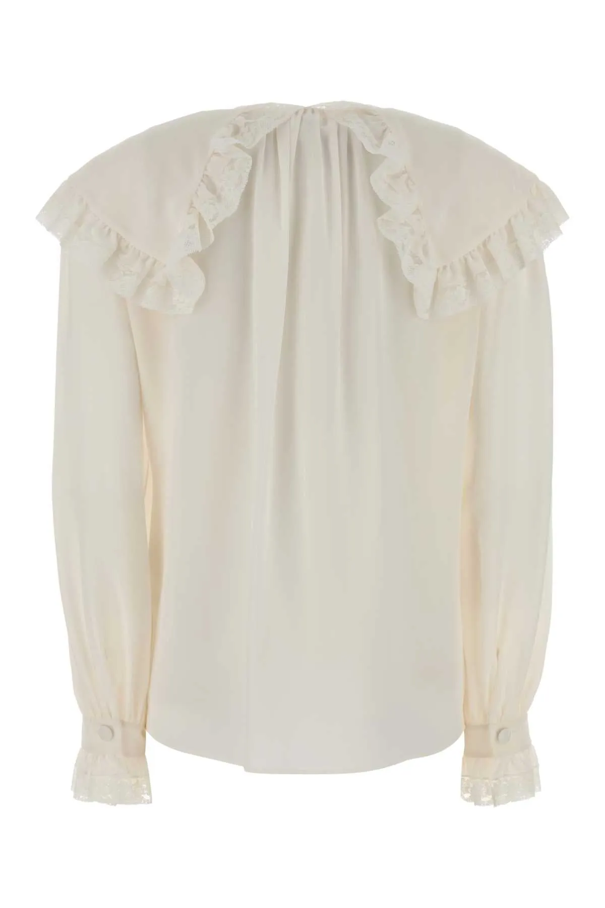 WHITE SILK SHIRT sold by Lord & Taylor product image thumbnail 2