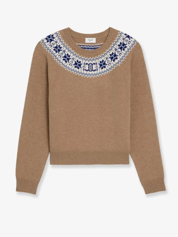 Cashmere Sweater with Multicolor Intarsia sold by Lord & Taylor