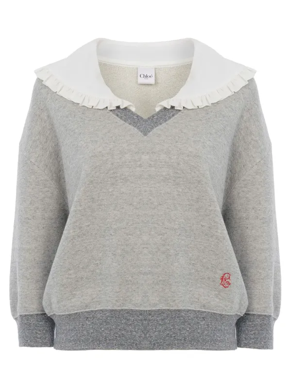 GREY COTTON BLEND TOP sold by Lord & Taylor
