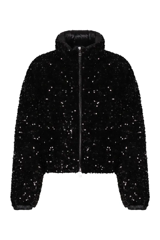 EMBELLISHED POLYESTER LOUVI DOWN JACKET sold by Lord & Taylor