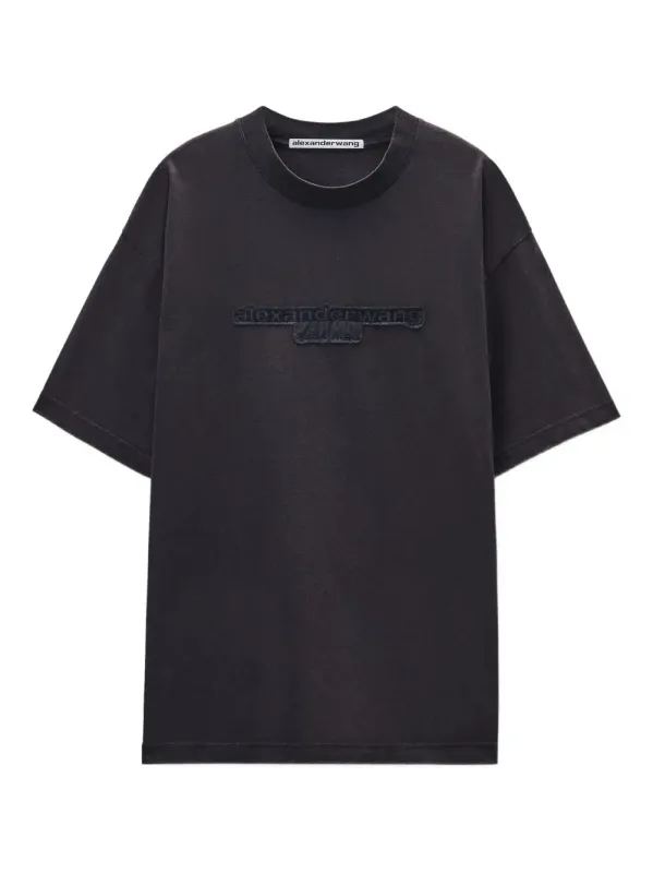 CHARCOAL COTTON OVERSIZE T-SHIRT sold by Lord & Taylor