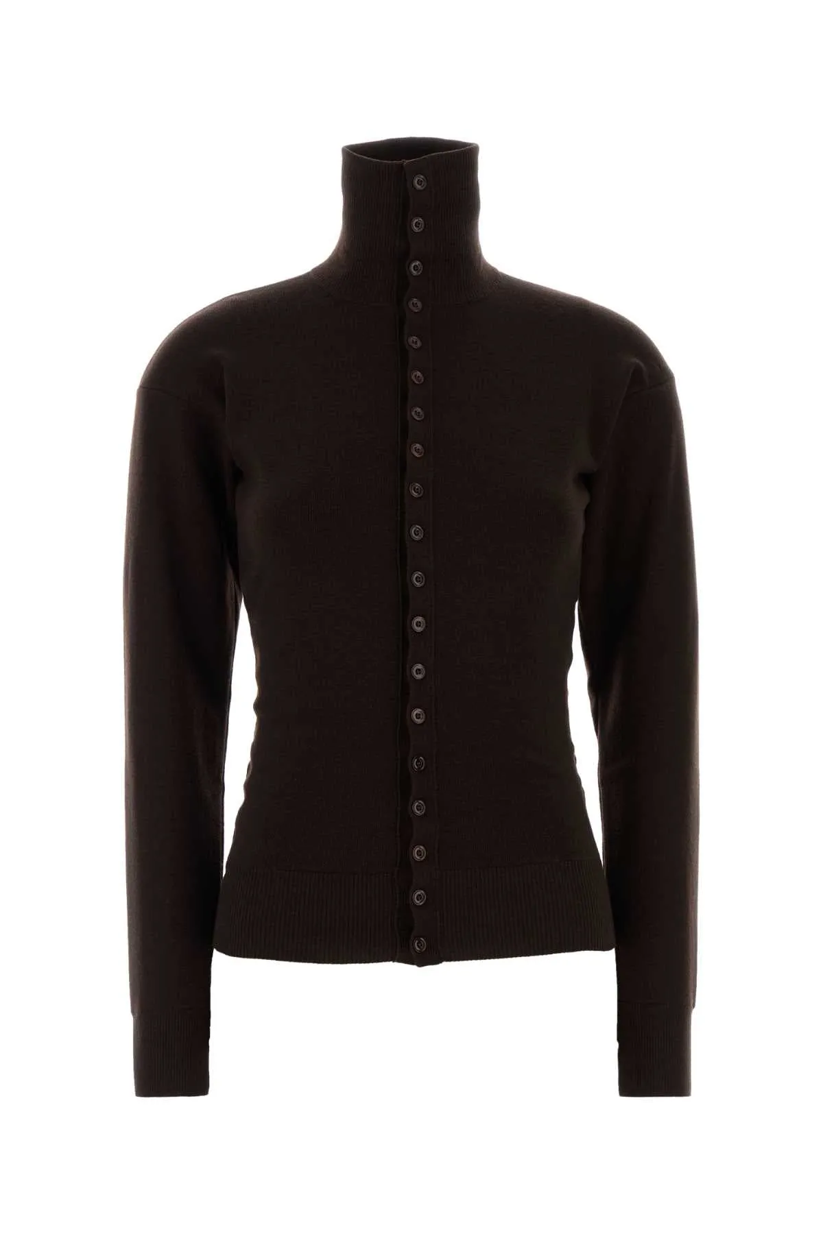BROWN WOOL CARDIGAN sold by Lord & Taylor
