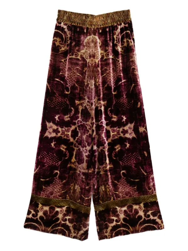 VELVET WIDE-LEG TROUSERS sold by Lord & Taylor