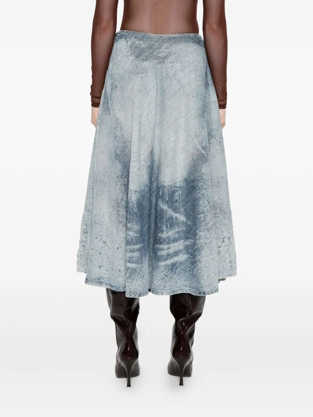 DENIM LONG SKIRT sold by Lord & Taylor product image thumbnail 5