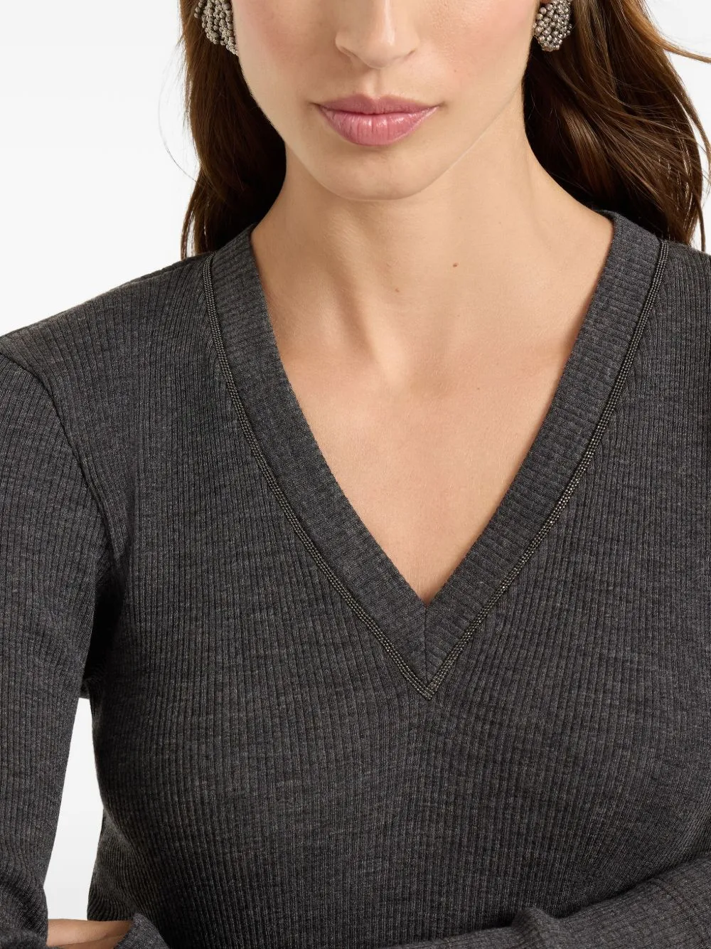WOOL V-NECKED SWEATER sold by Lord & Taylor product image thumbnail 3