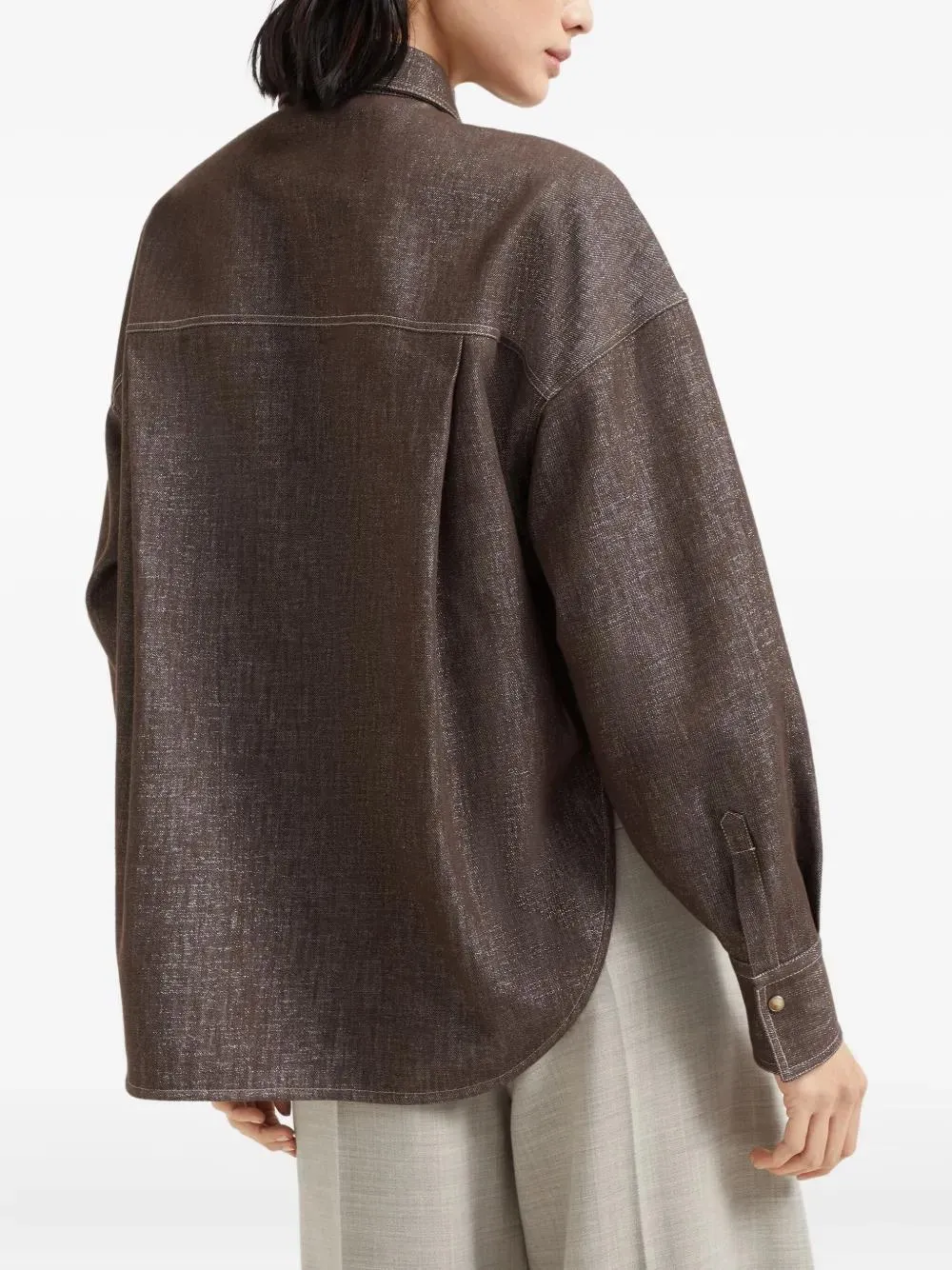 DENIM SHIRT sold by Lord & Taylor product image thumbnail 4