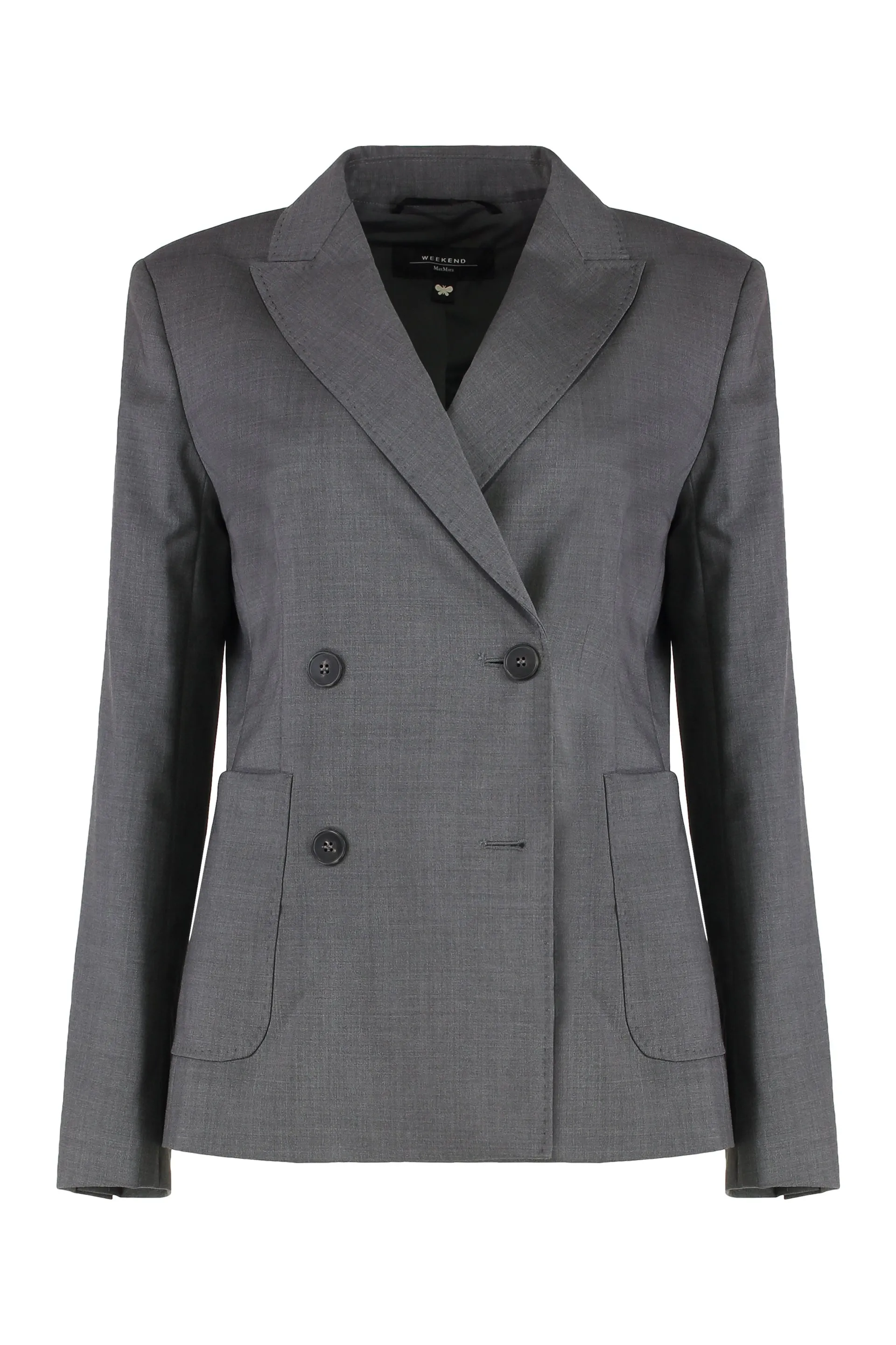 DOUBLE-BREASTED VIRGIN WOOL JACKET sold by Lord & Taylor