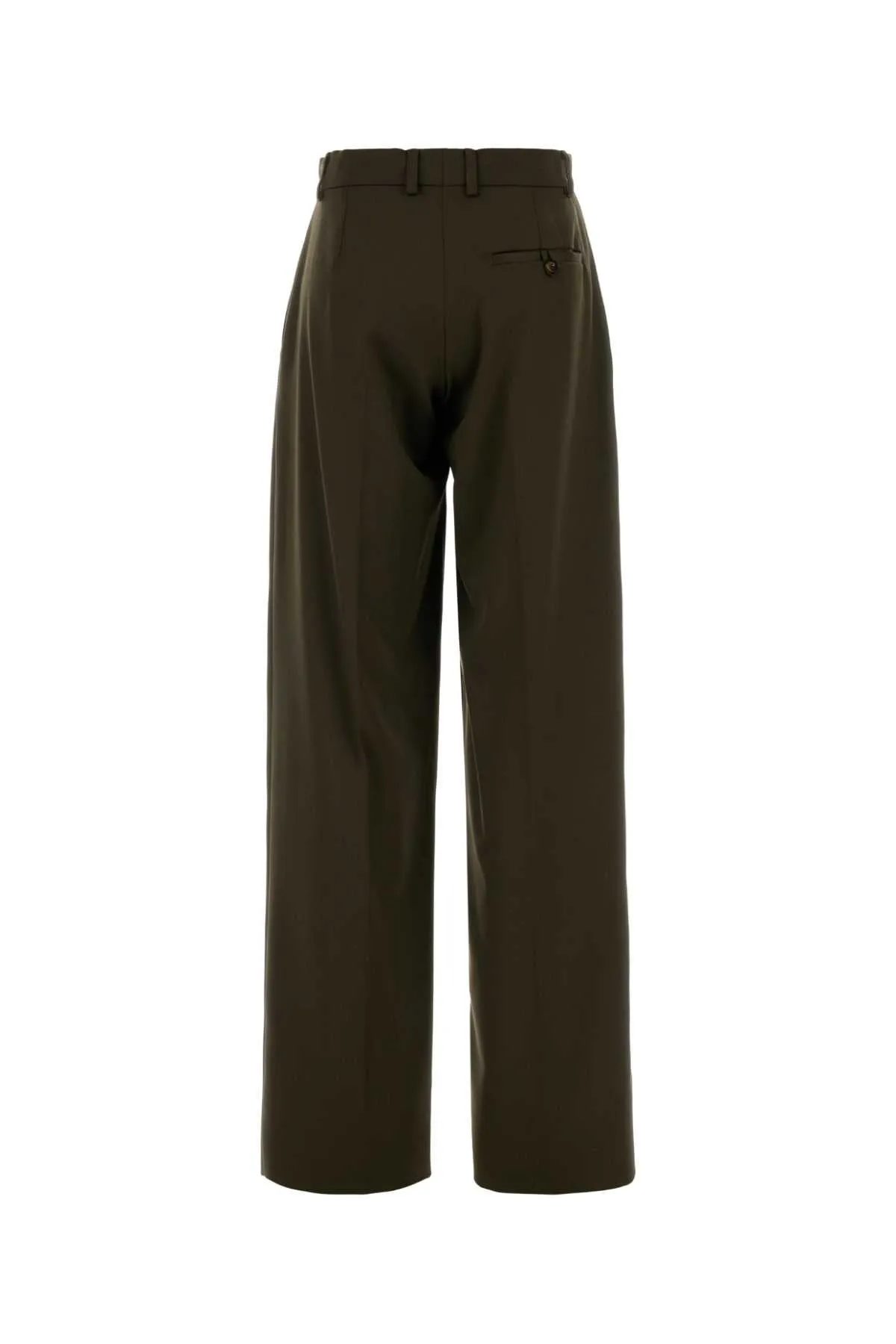BOTTLE GREEN WOOL WIDE-LEG PANT sold by Lord & Taylor product image thumbnail 2