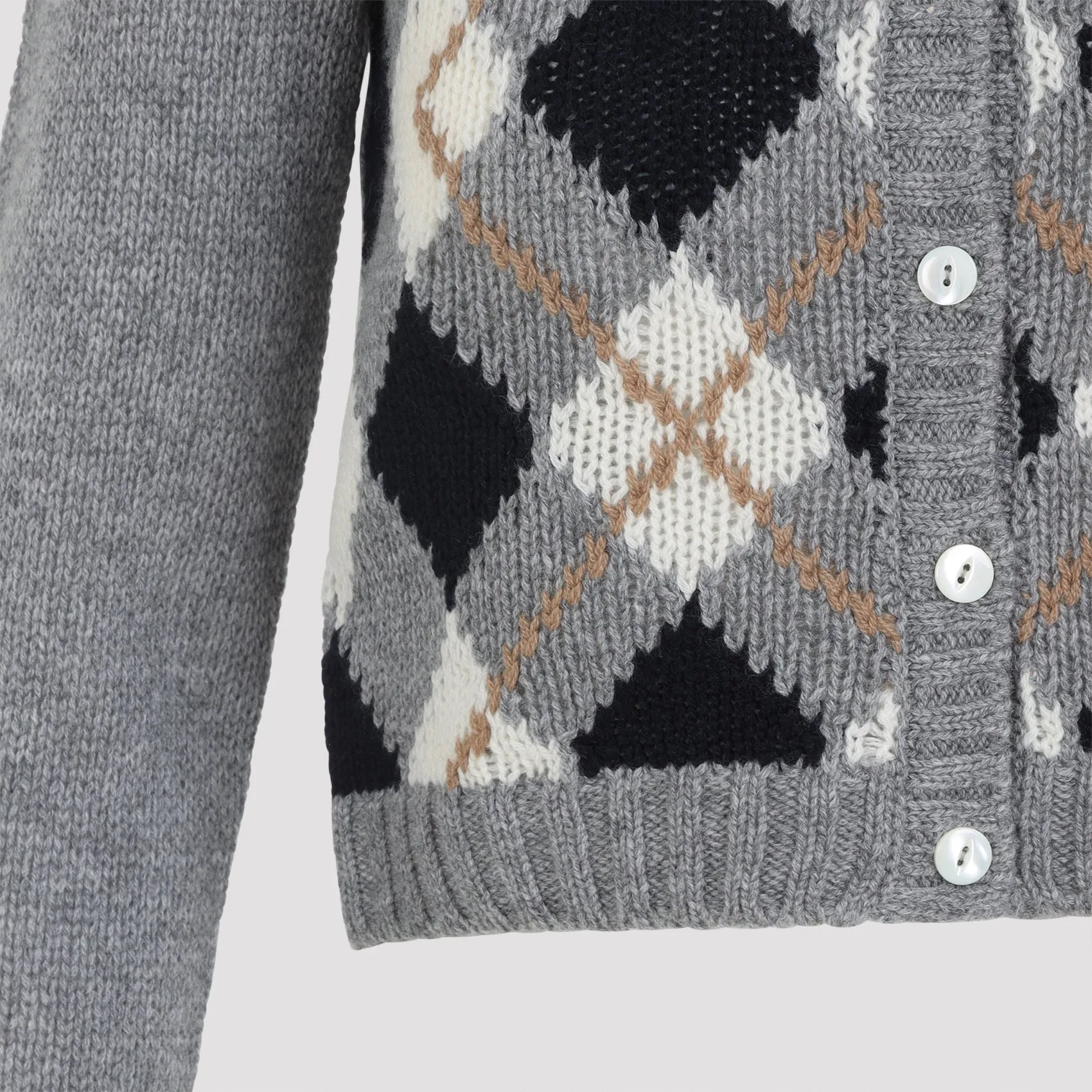 GREY CASHMERE CARDIGAN sold by Lord & Taylor product image thumbnail 5