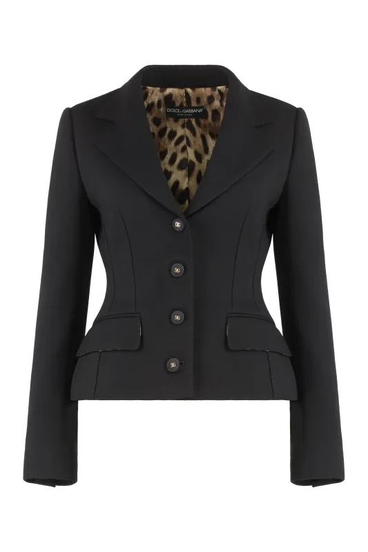 STRETCH VIRGIN WOOL BLAZER sold by Lord & Taylor