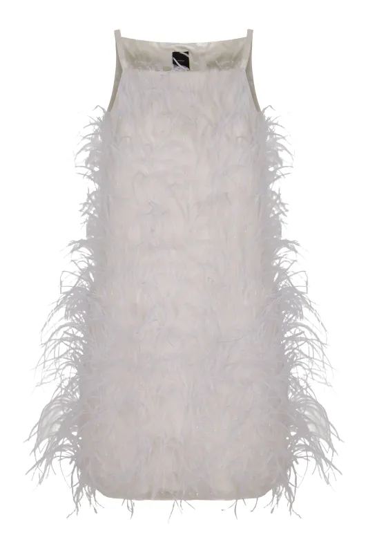 MINI DRESS PIRIPICCHIO WITH FEATHERS sold by Lord & Taylor