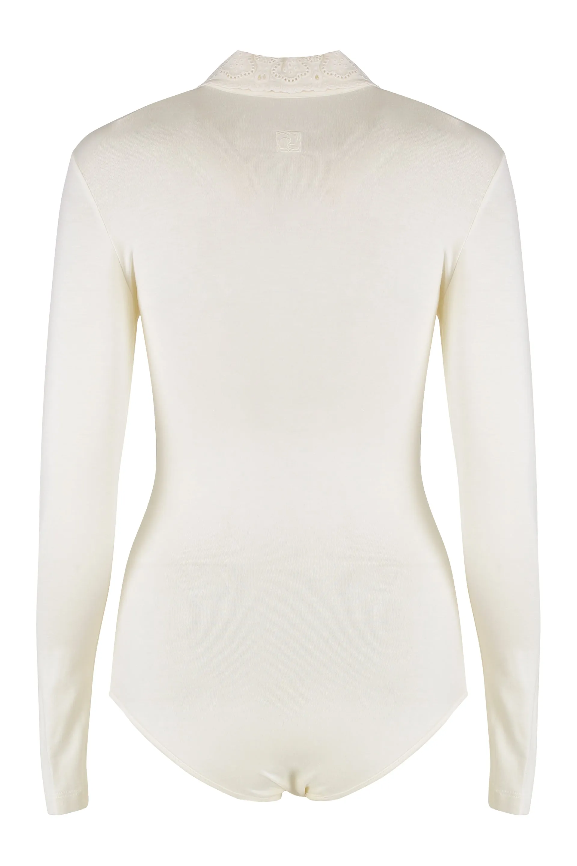 LONG-SLEEVE TRICOT POLO BODYSUIT sold by Lord & Taylor product image thumbnail 2