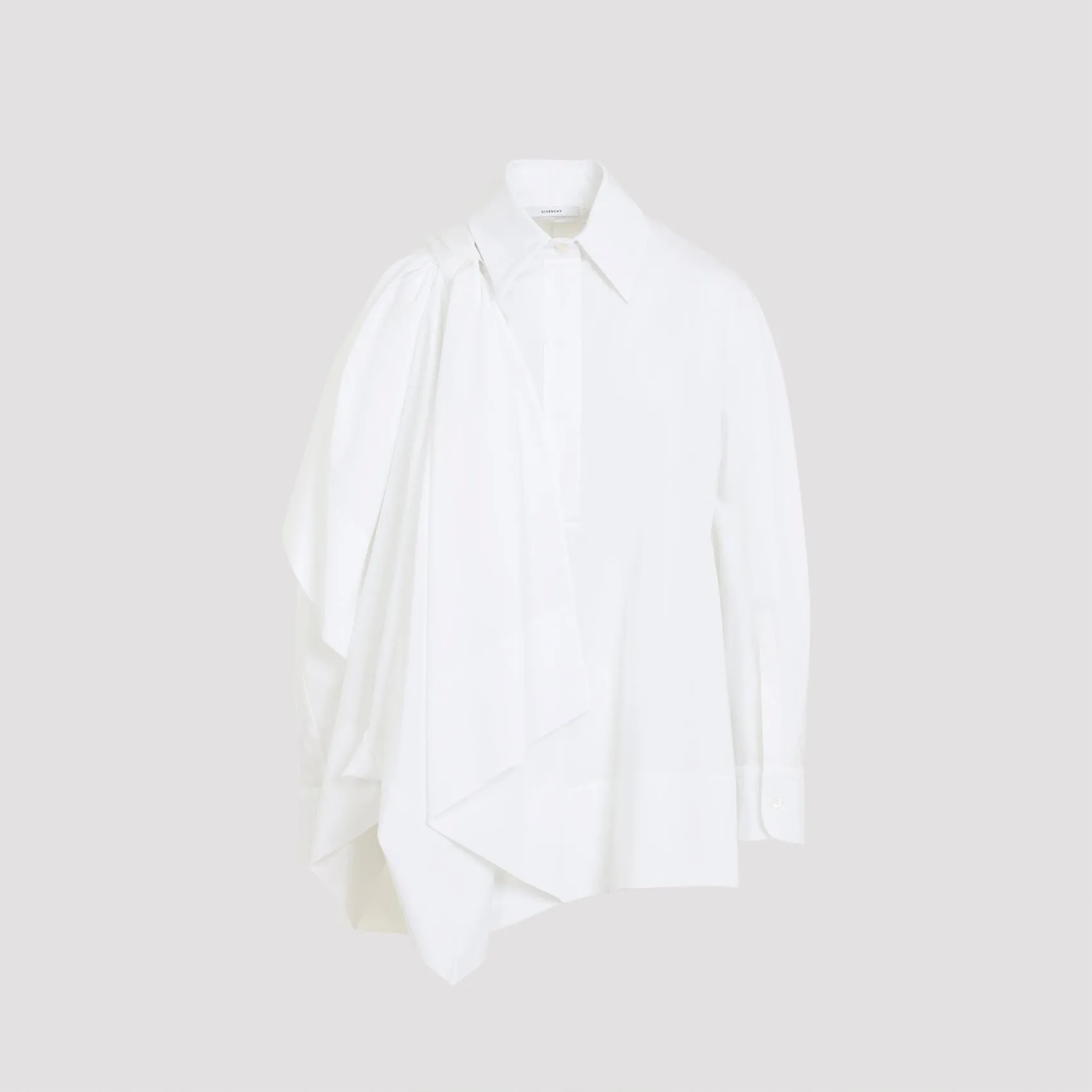 WHITE COTTON BOW SHIRT sold by Lord & Taylor product image thumbnail 2