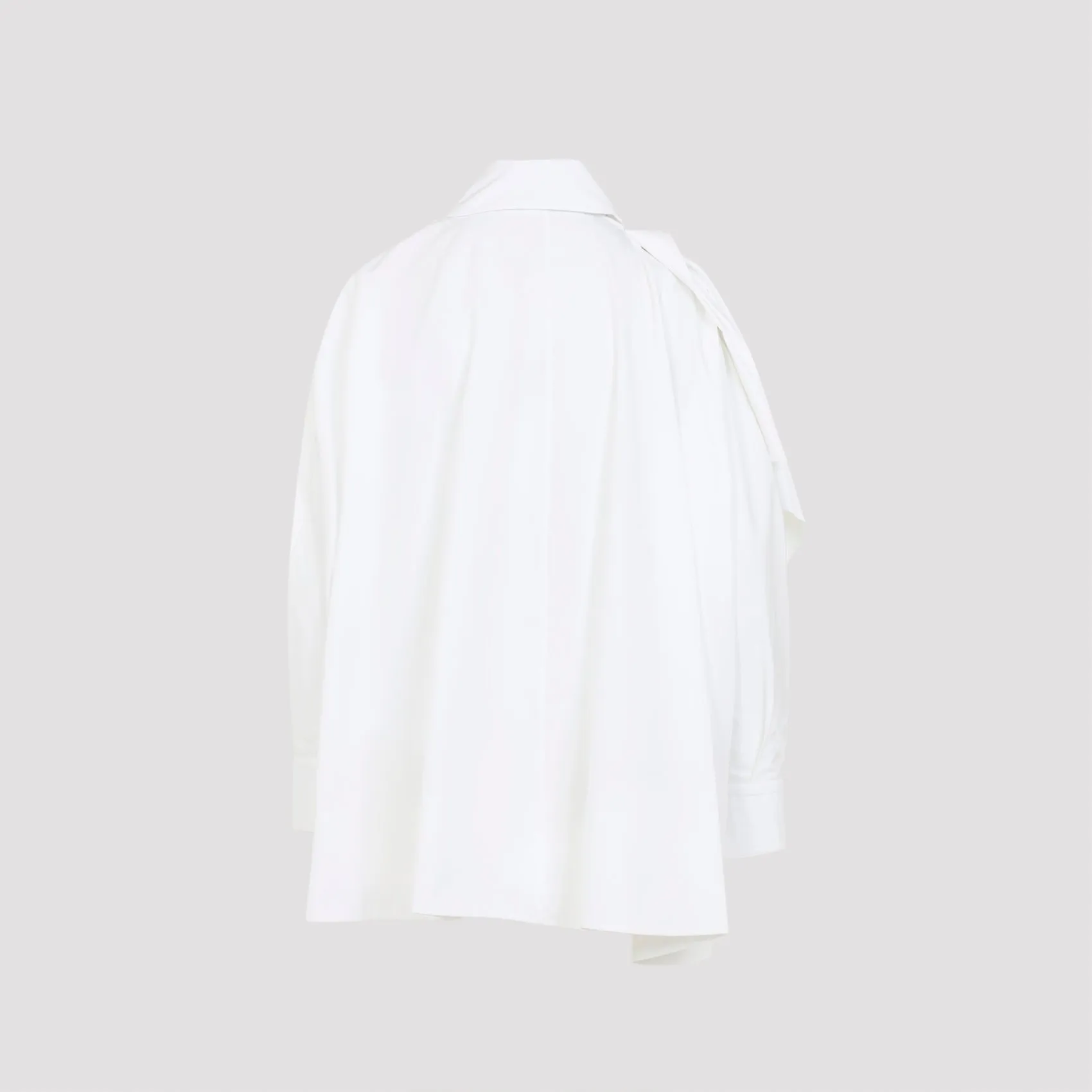 WHITE COTTON BOW SHIRT sold by Lord & Taylor product image thumbnail 3