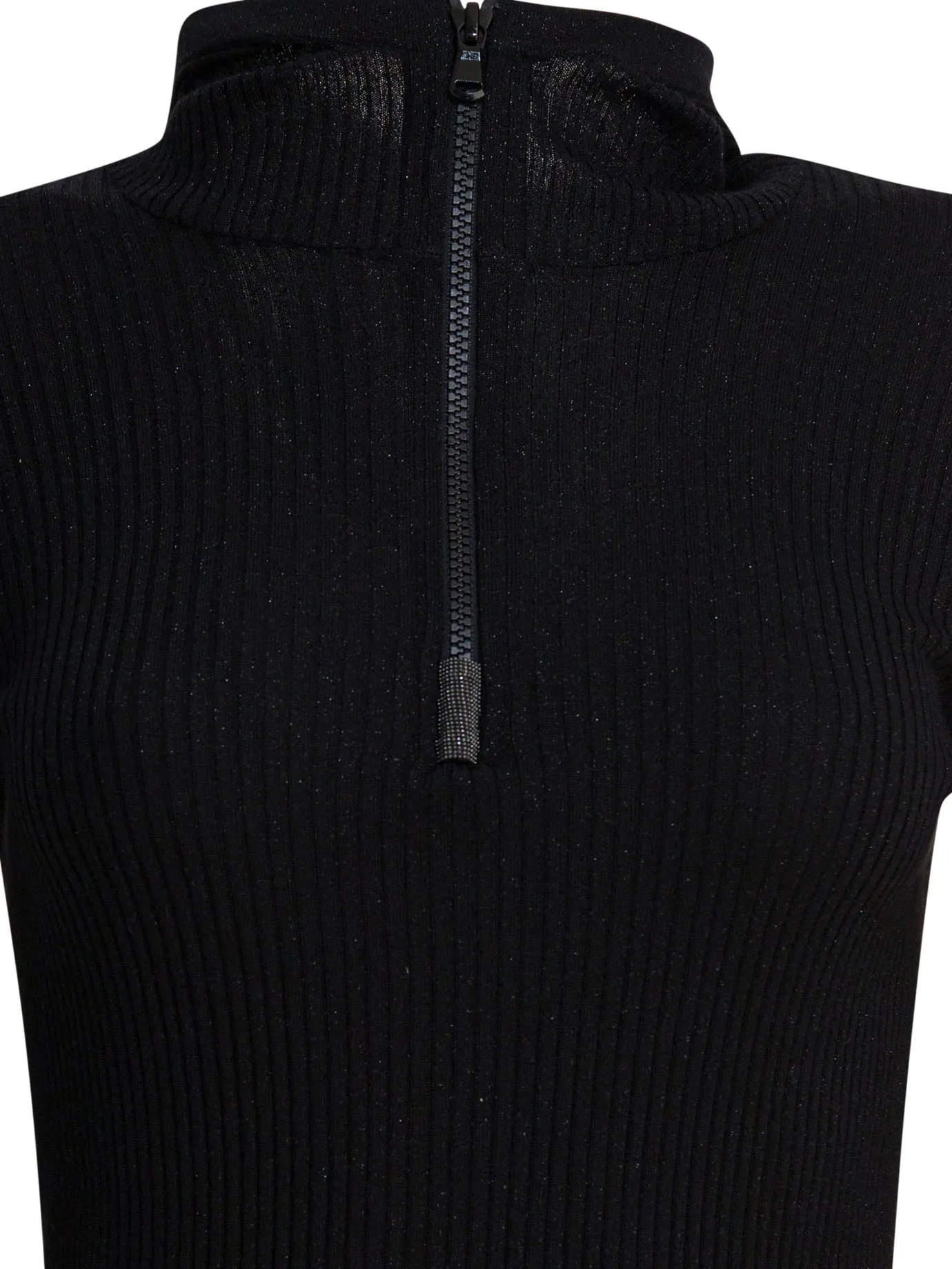SWEATER WITH HOOD AND HALF ZIPPER sold by Lord & Taylor product image thumbnail 3
