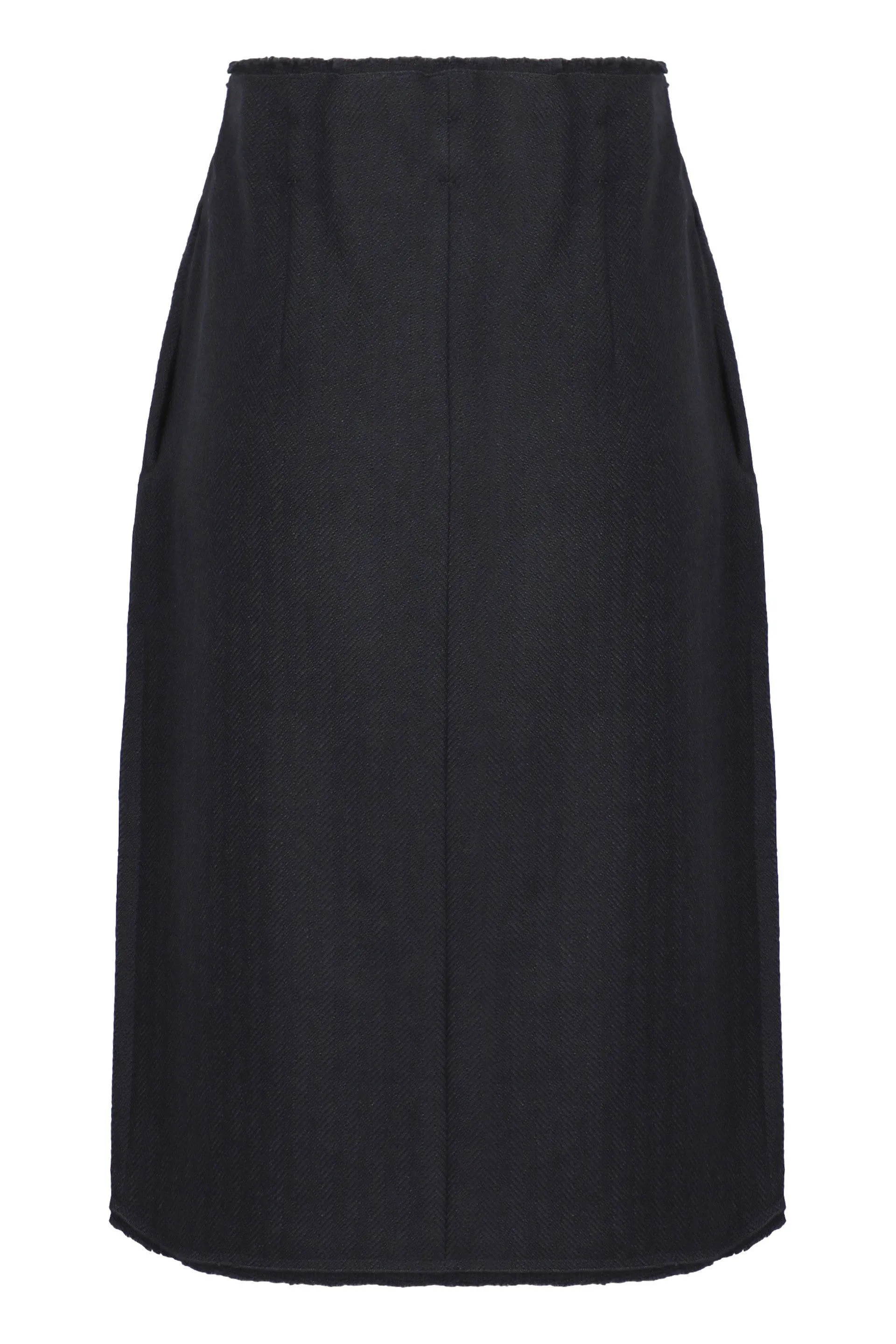 SURE! THE TRANSLATION OF "GONNA MIDI IN LANA CHEVRON" FROM ITALIAN (IT) TO ENGLISH (EN) IS: "CHEVRON WOOL MIDI SKIRT". sold by Lord & Taylor product image thumbnail 2