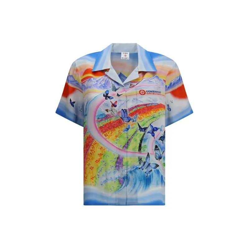 Teacher Butterfly Landscape short sleeves Shirt sold by Lord & Taylor