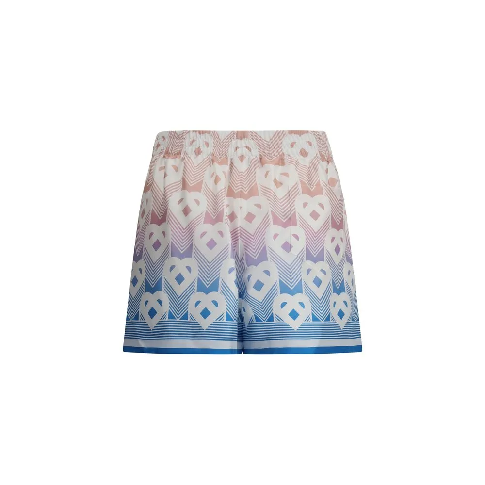 Gradient Heart Monogram Silk Shorts sold by Lord & Taylor product image thumbnail 2
