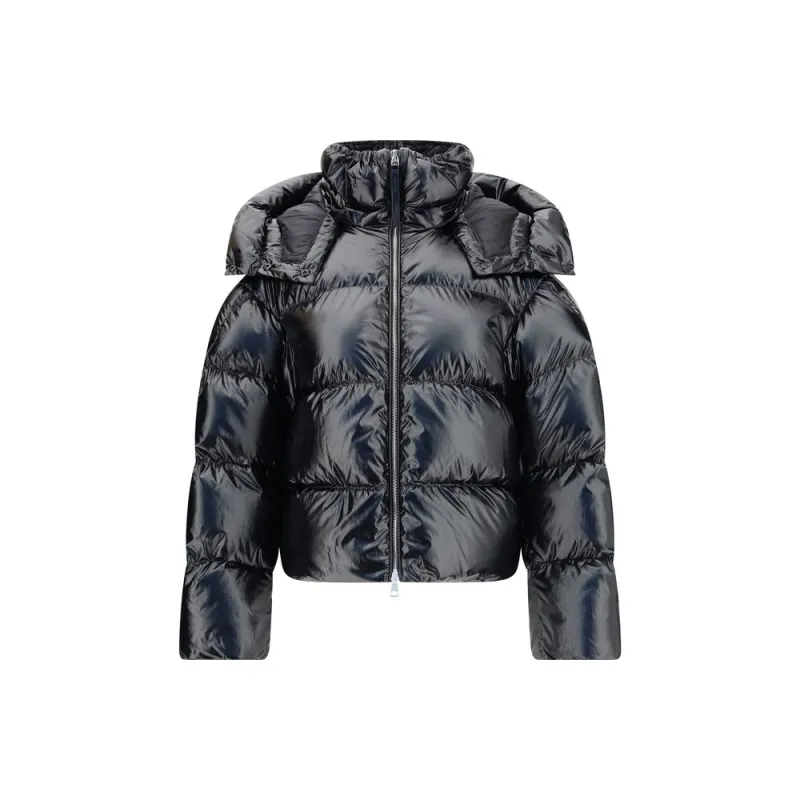 The Lothar Short Down Jacket with hood from Moncler x EE72 by Edward Enninful sold by Lord & Taylor