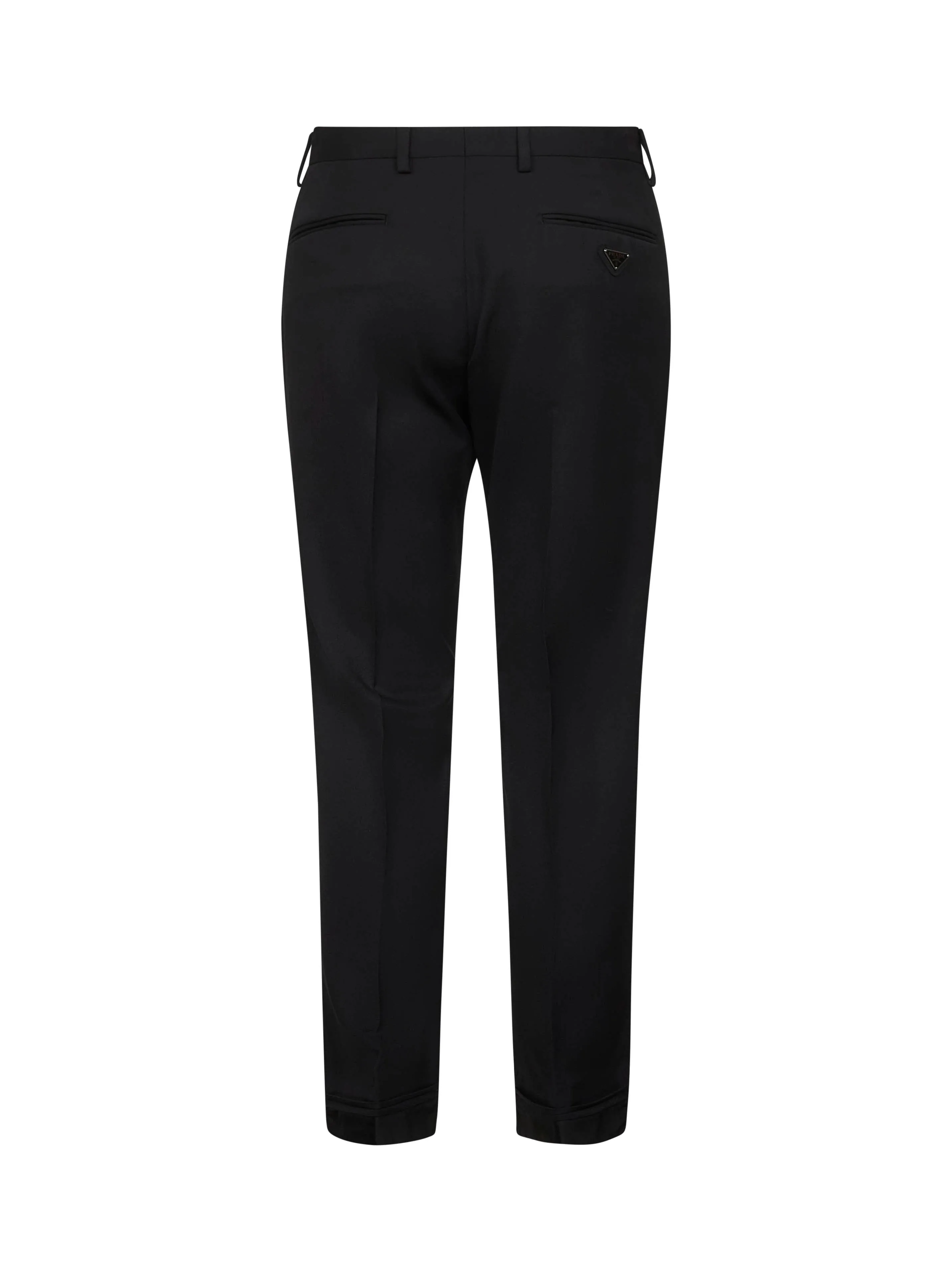 Black Wool Slim Trousers sold by Lord & Taylor product image thumbnail 2