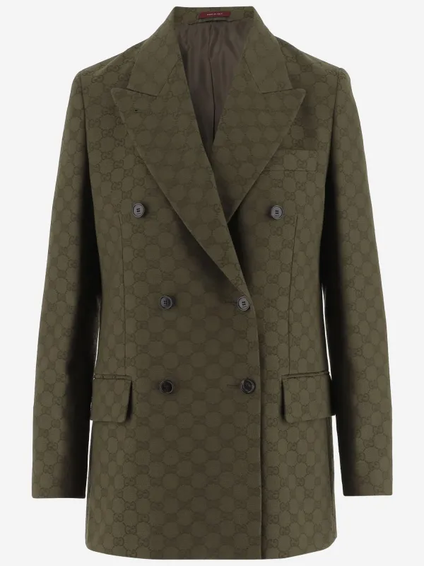 GG Fabric Double-Breasted Jacket sold by Lord & Taylor