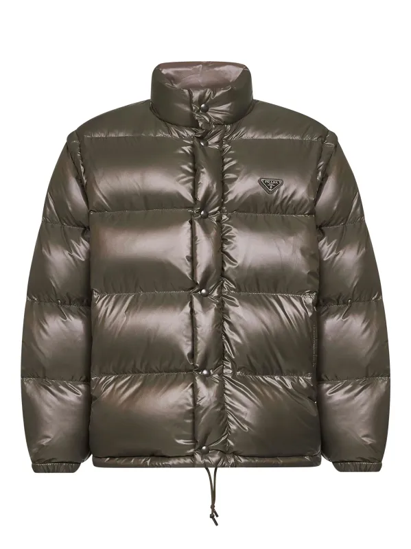 Green Re-Nylon Medium Down Jacket sold by Lord & Taylor