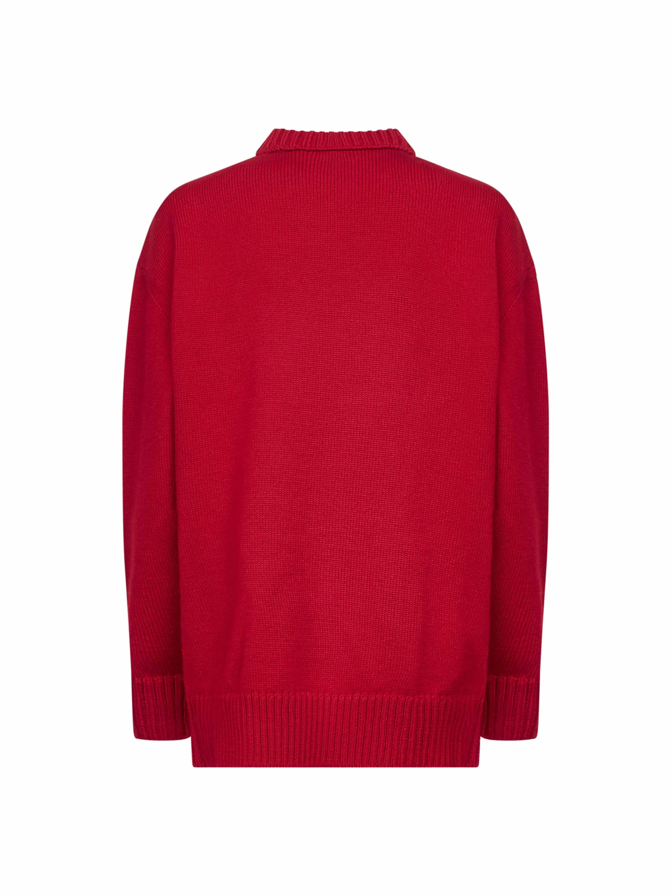 Virgin Wool Bow Sweater in Red sold by Lord & Taylor product image thumbnail 2