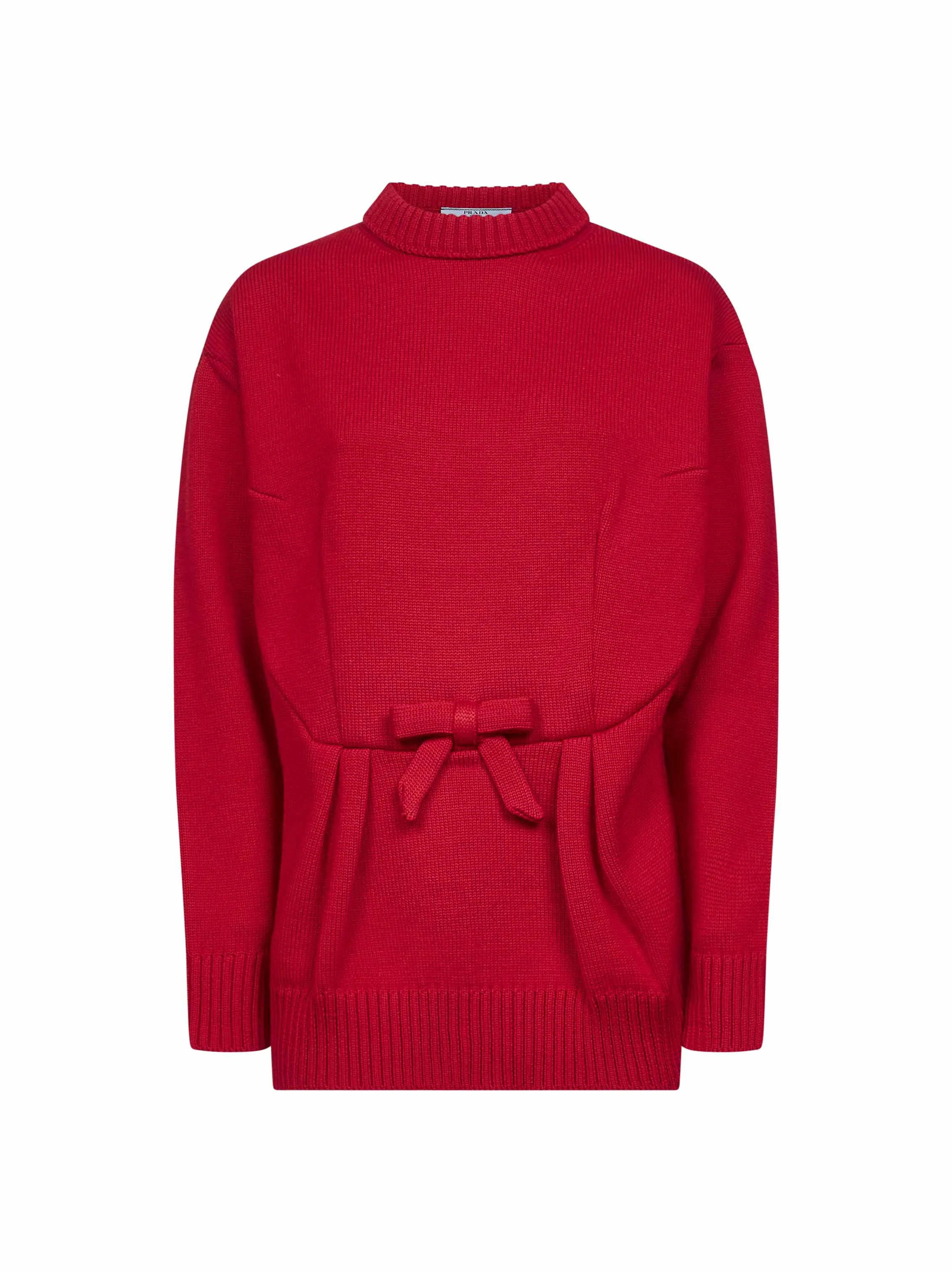 Virgin Wool Bow Sweater in Red sold by Lord & Taylor