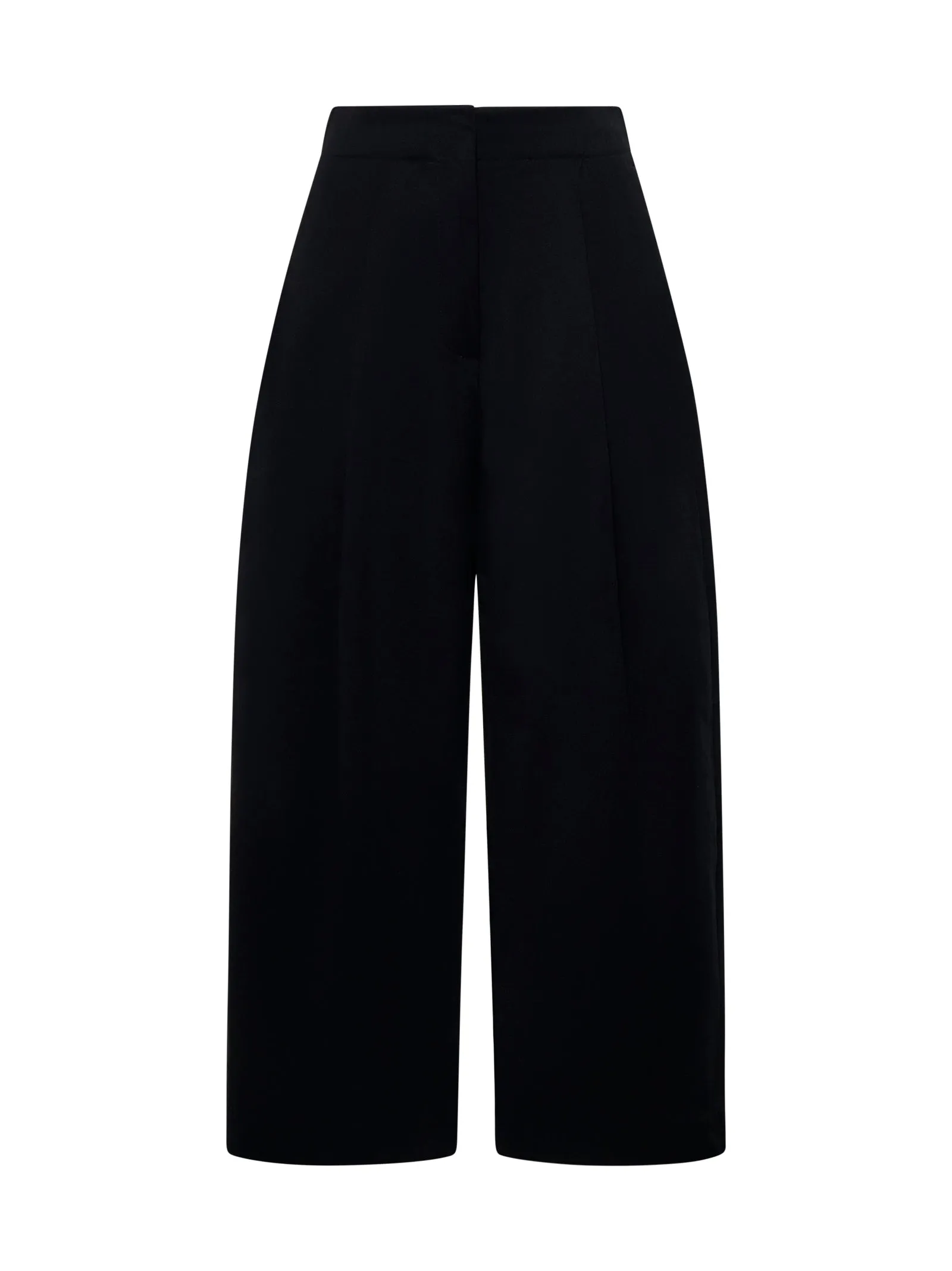 High-Waist Wide-Leg Trousers in Black sold by Lord & Taylor