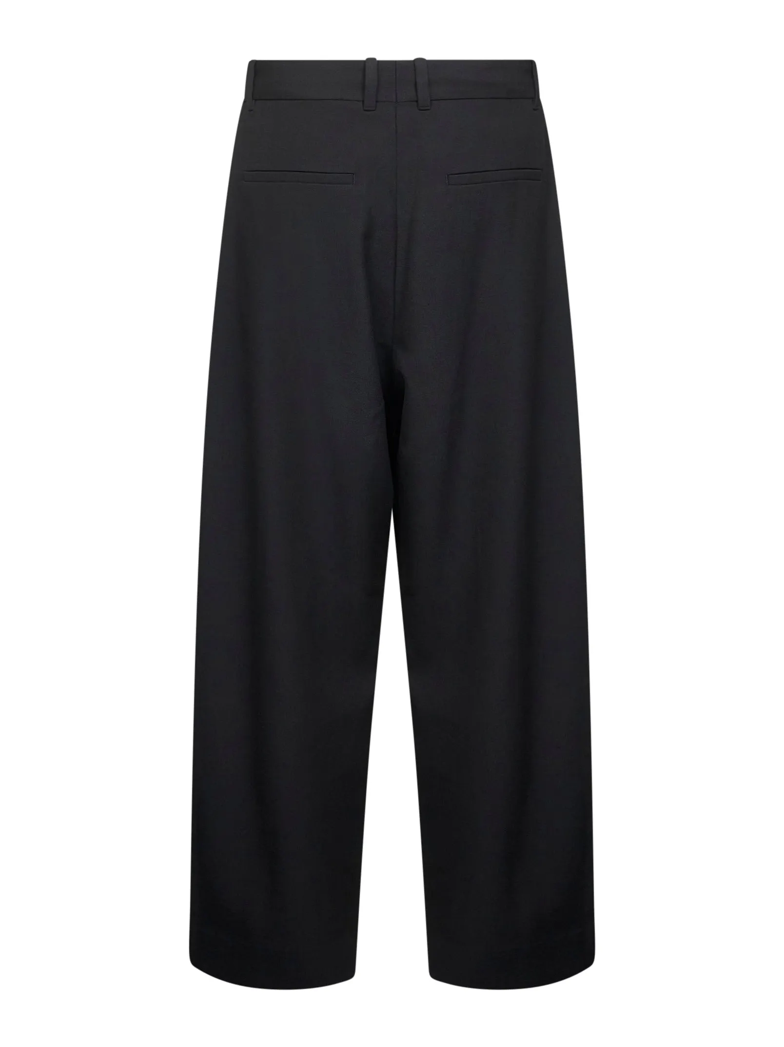 Black Technical Wool Double-Pleat Trousers sold by Lord & Taylor product image thumbnail 2