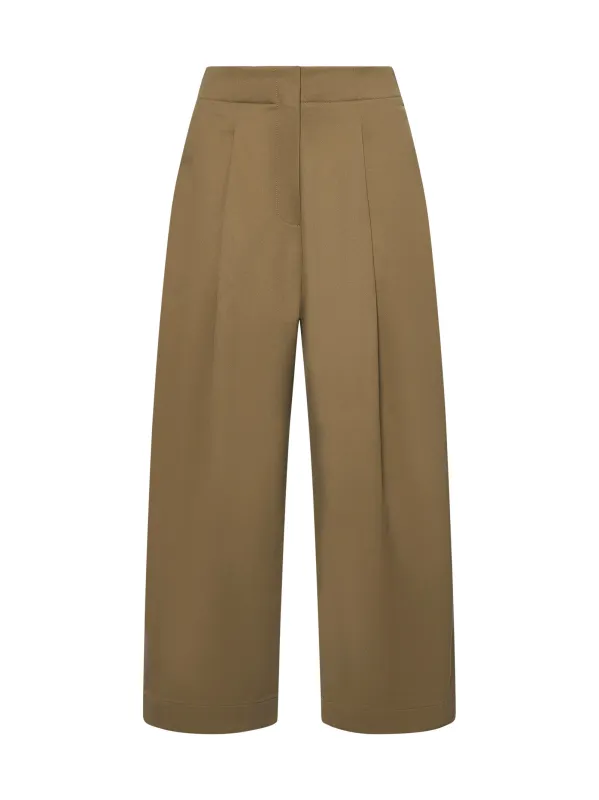 High-Waist Wide-Leg Gabardine Trousers sold by Lord & Taylor