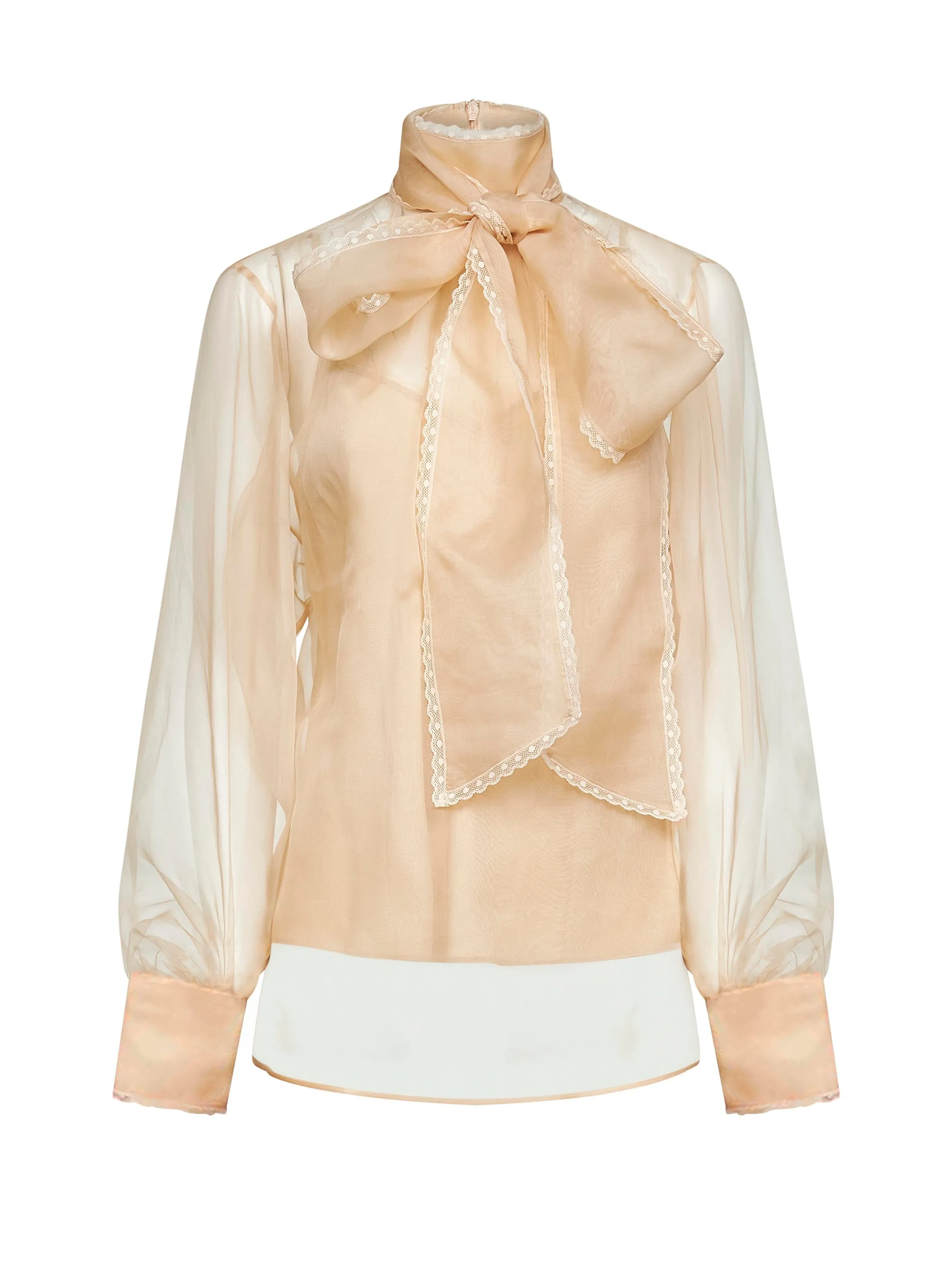 Beige Organza Memento Blouse sold by Lord & Taylor