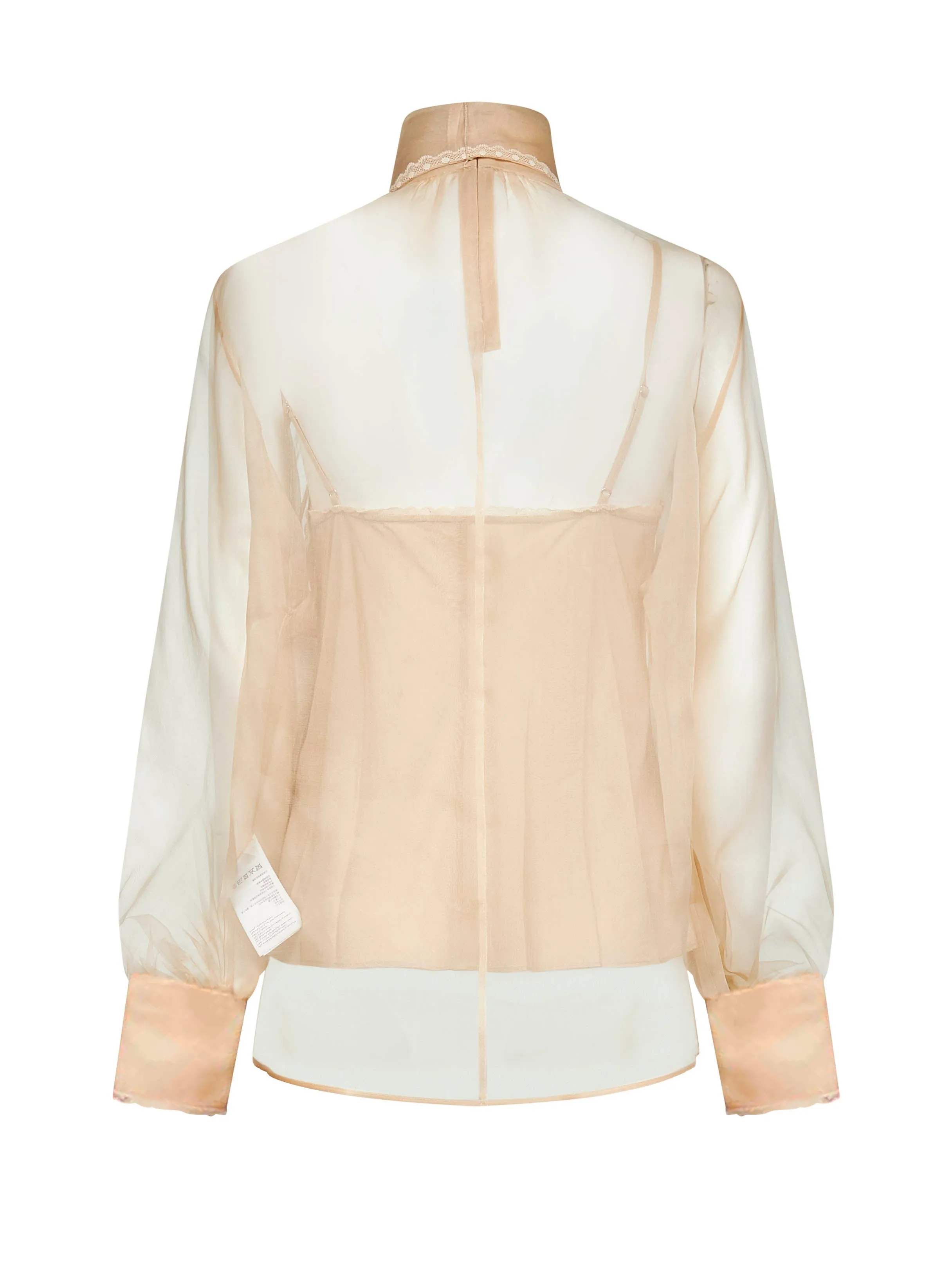 Beige Organza Memento Blouse sold by Lord & Taylor product image thumbnail 2
