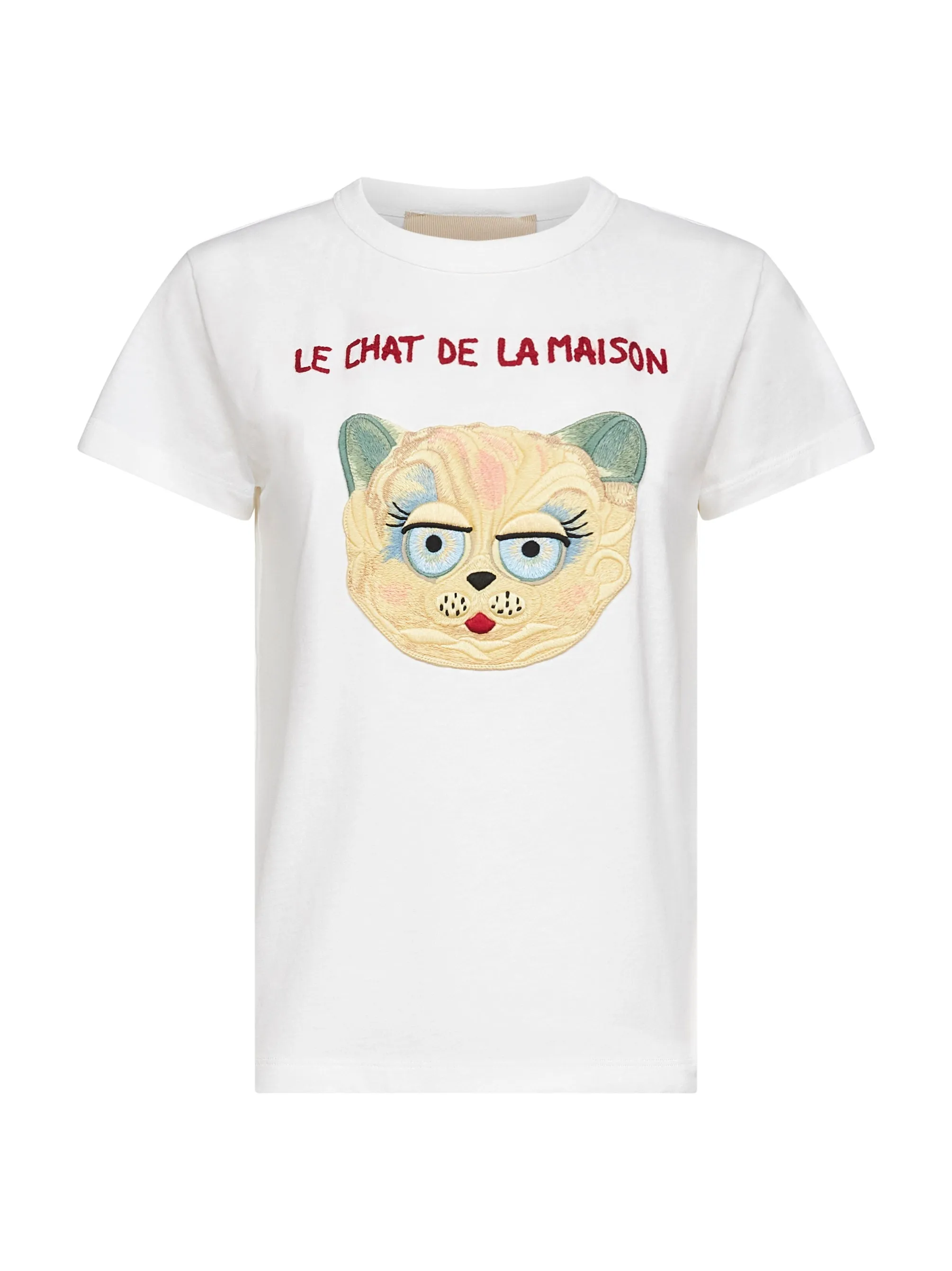 Le Chat de la Maison Embroidered T-Shirt sold by Lord & Taylor