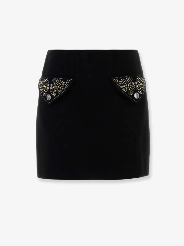Virgin Wool Mini Skirt sold by Lord & Taylor