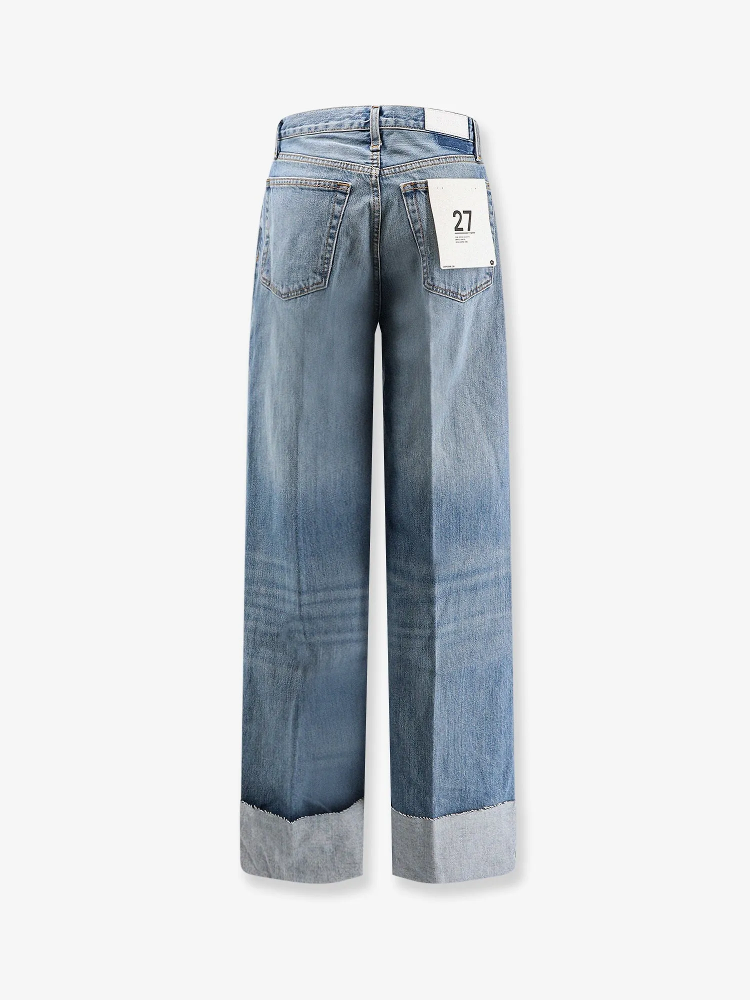 High-Rise Wide-Leg Jeans with Raw Cuff sold by Lord & Taylor product image thumbnail 2