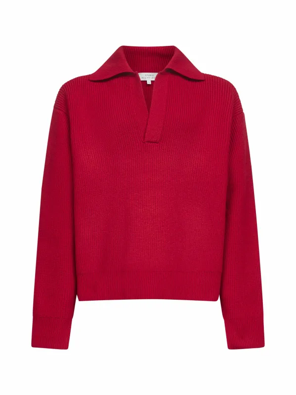 Red Nash Merino Sweater sold by Lord & Taylor