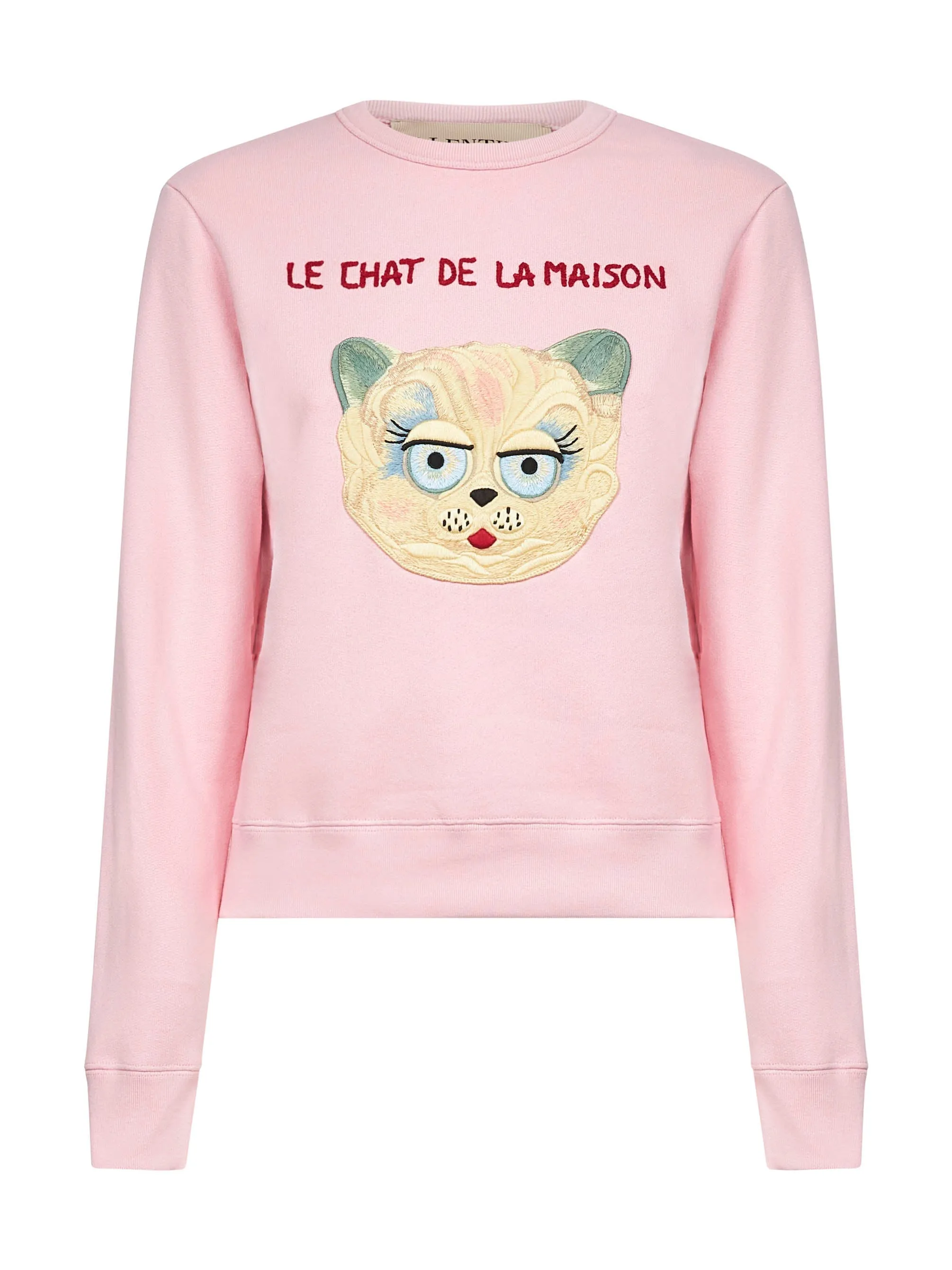 Pink Le Chat Embroidered Sweatshirt sold by Lord & Taylor
