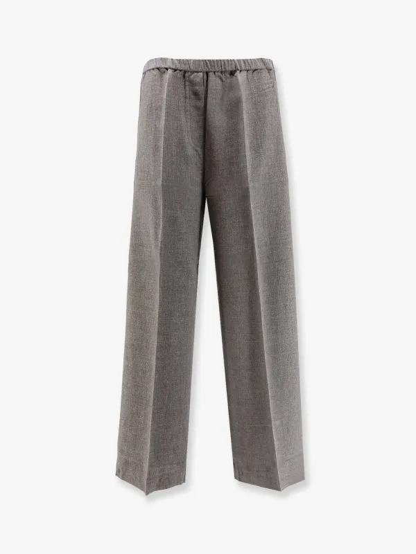 High-Waist Viscose Wide-Leg Trousers made by Toteme