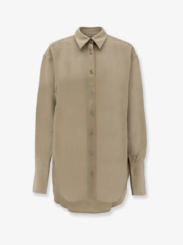 Green Viscose-Wool Oversized Shirt sold by Lord & Taylor