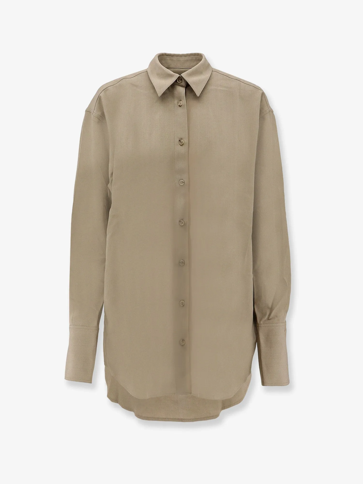 Green Viscose-Wool Oversized Shirt sold by Lord & Taylor
